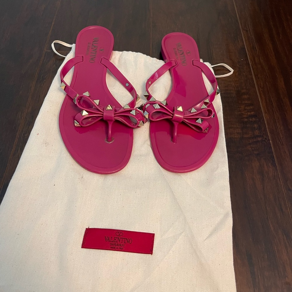 Valentino Studded thong sandal
